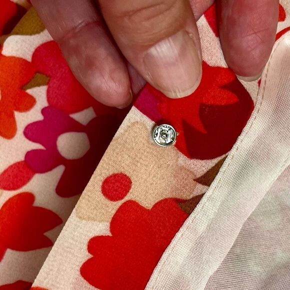 TCEC Puff Sleeve Ruffle Wrap V-neck Blouson Mini Dress Large - Picture 11 of 13